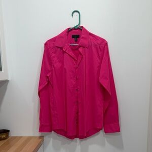 Practically NEW Alfani men's long sleeved hot pink button down